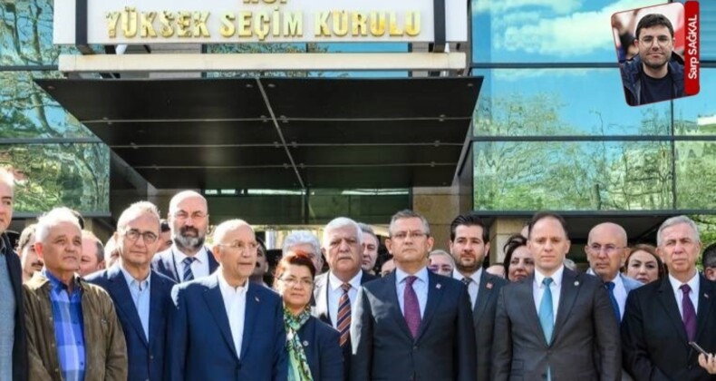 CHP lideri Özel, kurmaylarıyla Hatay’da oldubittiye itiraz etmek için YSK önüne gitti: ‘Ölülere oy attırılmış’