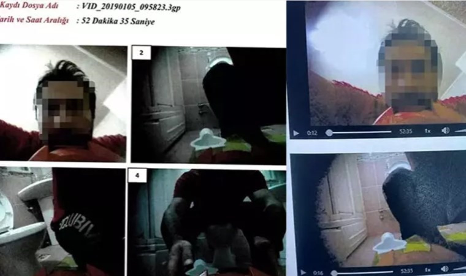 Cinsel istismar sanığını bâtın kameraya yansıyan imgesi ele verdi