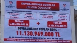 Denizli’de yeni seçilen CHP’li lider AKP devrinin borçlarını dev panoya astı!