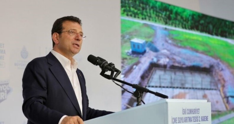 İBB Başkanı Ekrem İmamoğlu temel atma merasiminde konuştu: ‘Kanal İstanbul’u kapıdan içeri sokmayın’