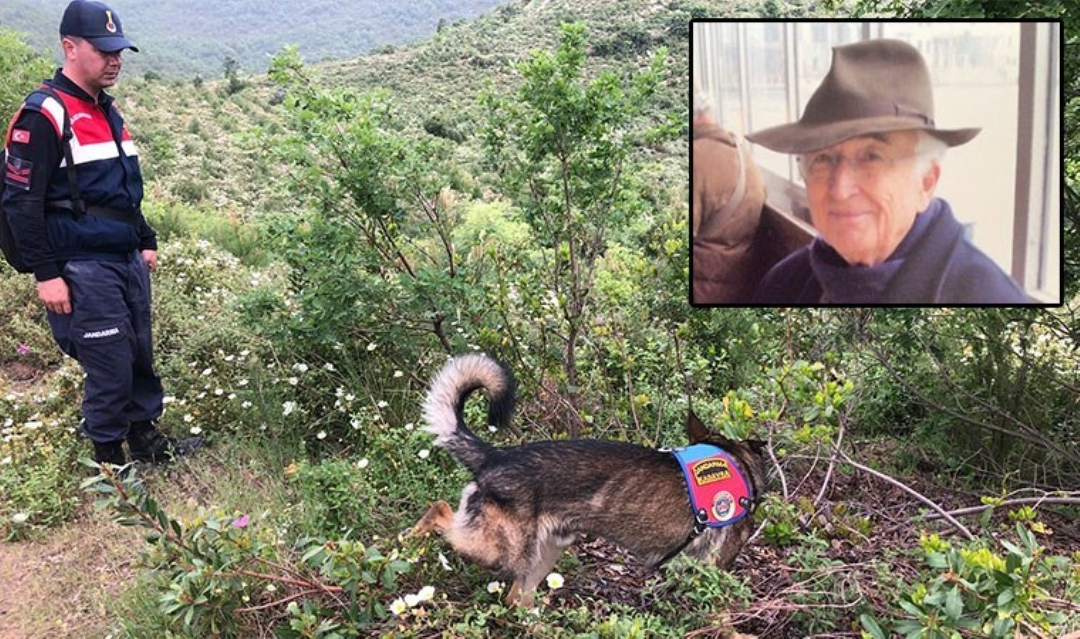 Kadavra köpeği ‘Denek’, Korhan Berzeg’in izini sürüyor