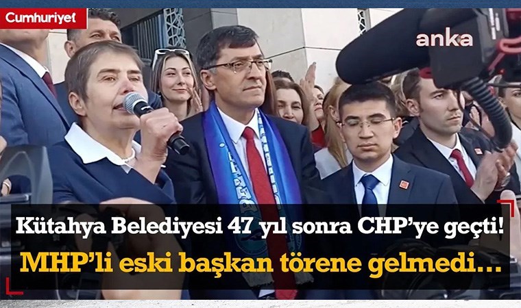 Kütahya 74 yıl sonra CHP’ye geçti! MHP’li eski lider zaman teslim merasimine gelmedi…