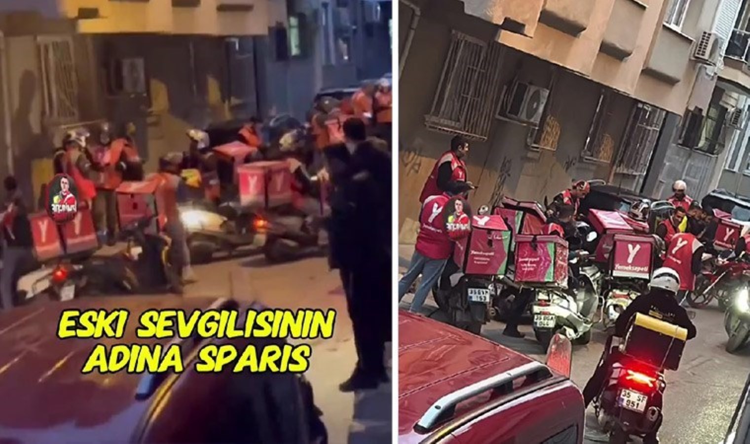 Motokuryeler kapıda kuyruk oldu: Eski sevgilisinden intikam almak için çok sayıda restorandan kapıda ödemeli sipariş verdi