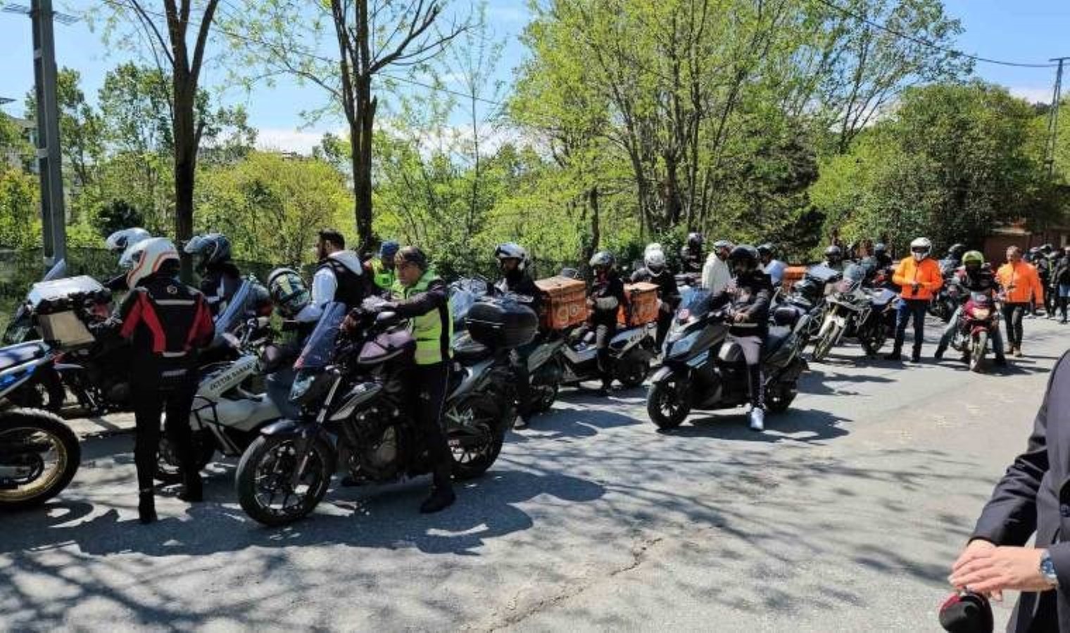 Motosikletliler ’Oğuz Murat Aci için adalet’ diyerek buluştu