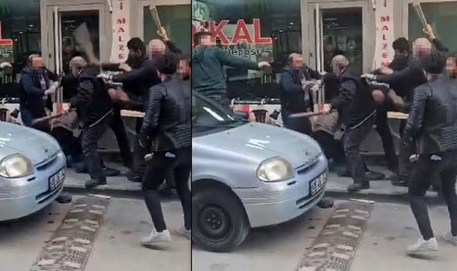 Muhtarlık seçimi sopalı arbedeye döndü: Kent merkezinde birbirlerine girdiler!