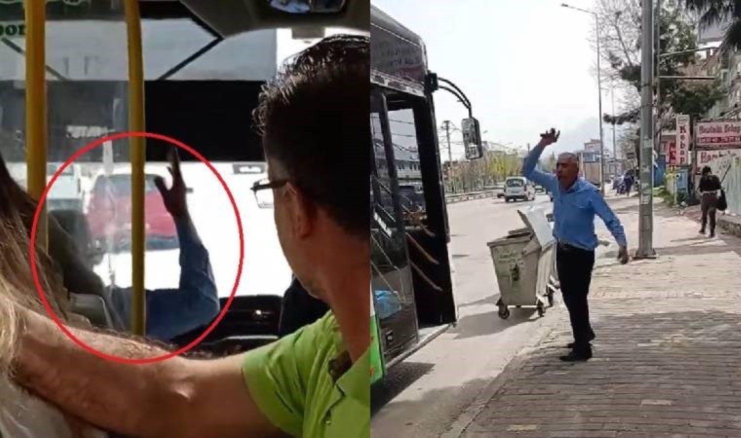 Otobüs sürücüsü yolculara hakaret edip, aracı terk etti!