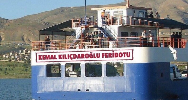 Pertek’te belediye AKP’ye geçti, feribottan ‘Kemal Kılıçdaroğlu’ ismi kaldırıldı