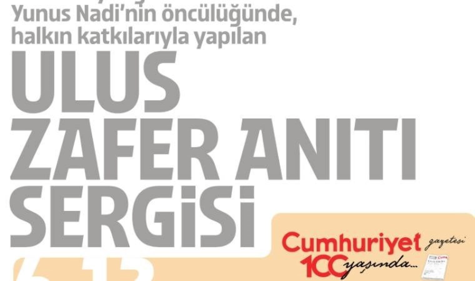 Ulus Zafer Anıtı Standı 6-12 Mayıs’ta