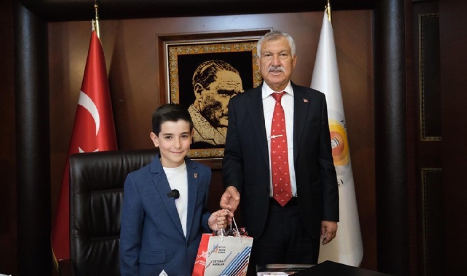 Zeydan Karalar makamını minik Cet Ergül’e teslim etti