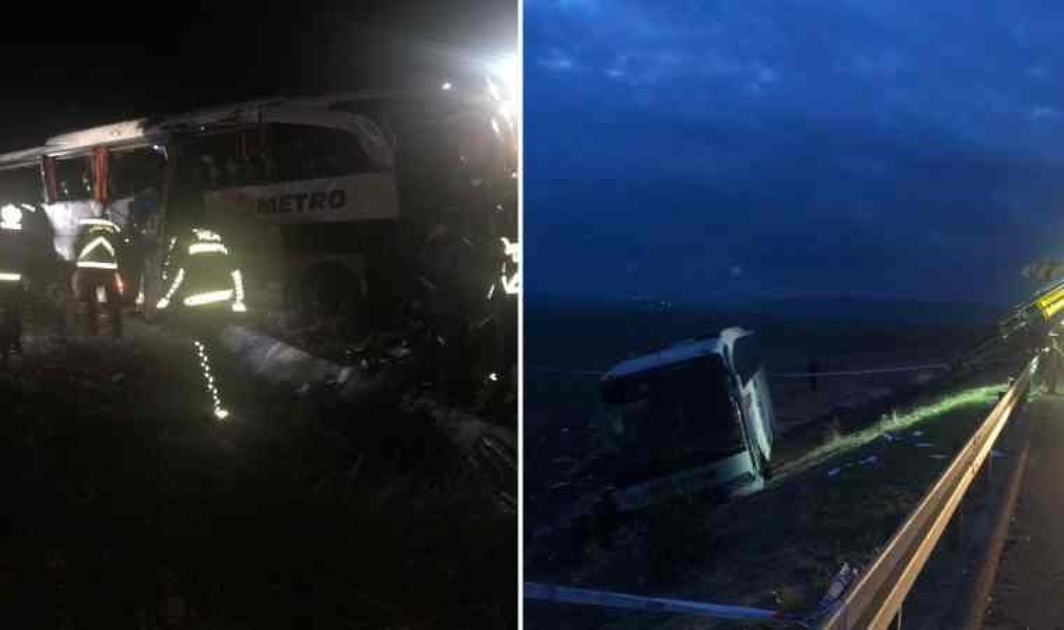 Aksaray’da feci kaza… Yolcu otobüsü devrildi: Meyyit ve yaralılar var!