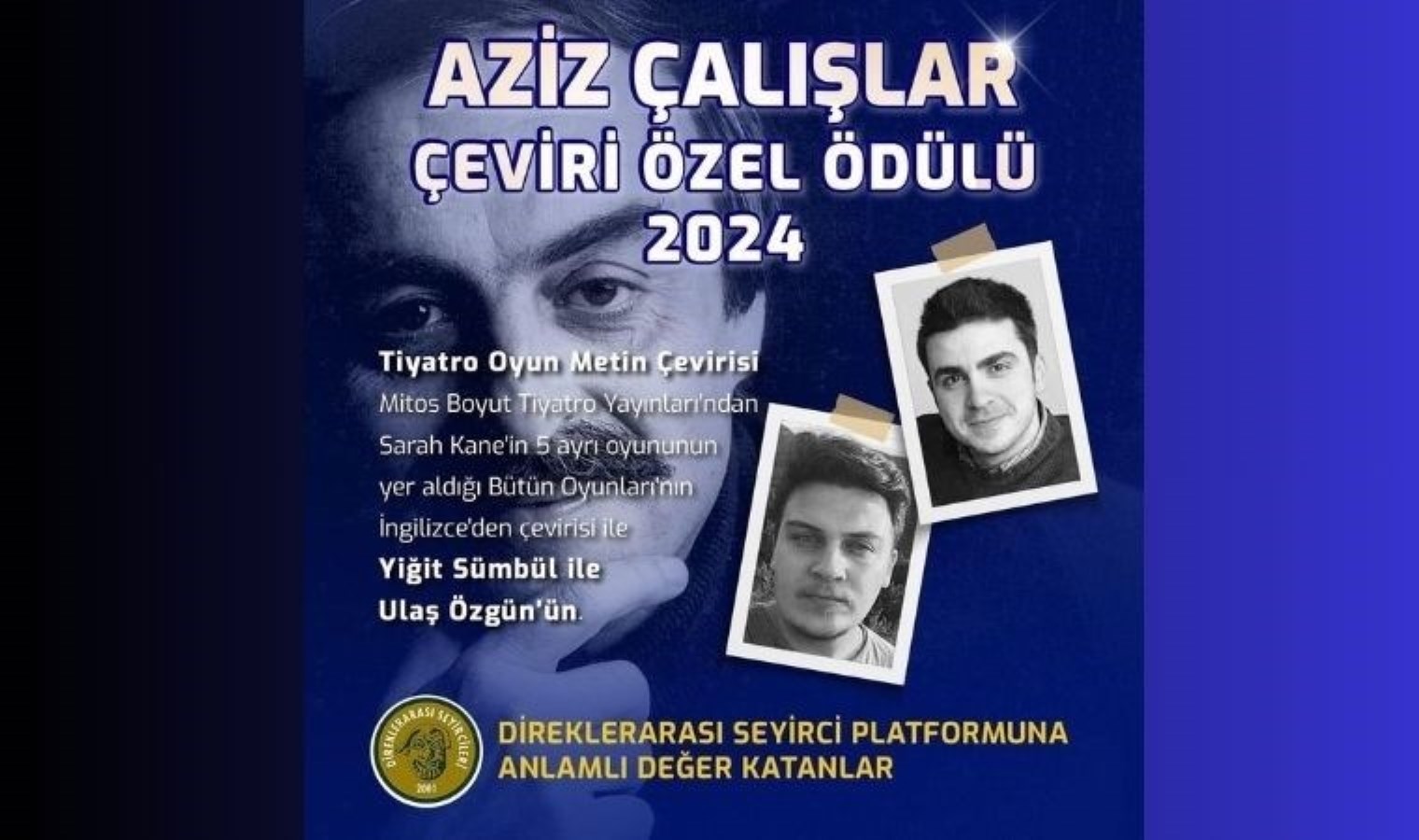 Aziz Çalışlar Çeviri Özel Mükafatı, sahibini buldu