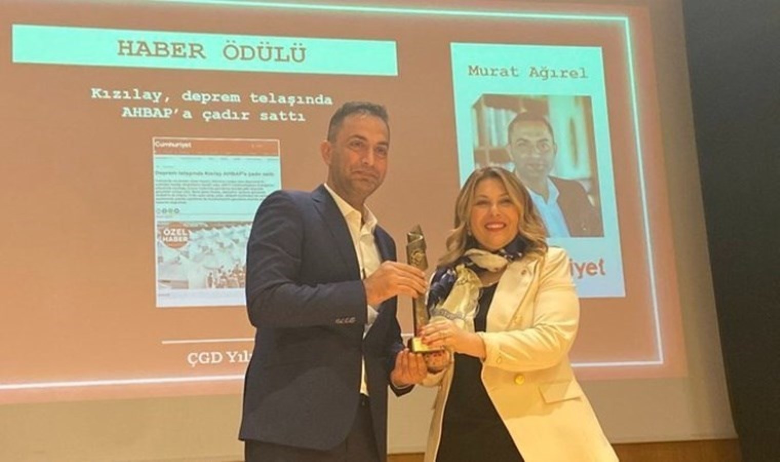 ÇGD “Yılın Başarılı Gazetecileri Ödülü” sahiplerini buldu: Müellifimiz Murat Ağırel de ödül aldı