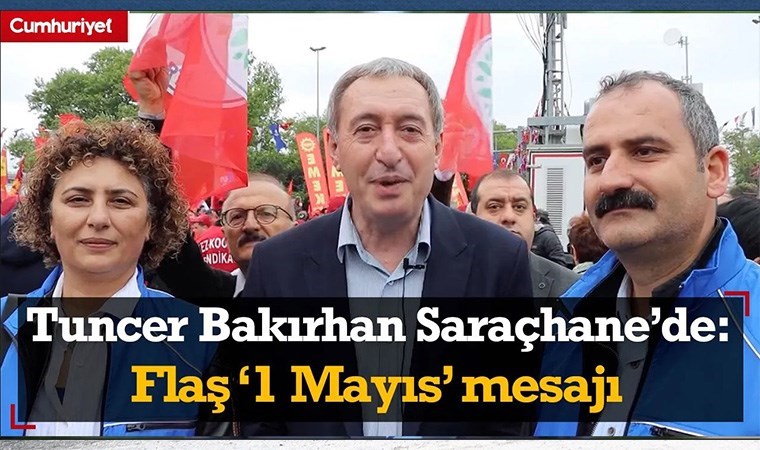DEM Parti Eş Genel Lideri Tuncer Bakırhan’dan Saraçhane’de ‘1 Mayıs’ bildirisi