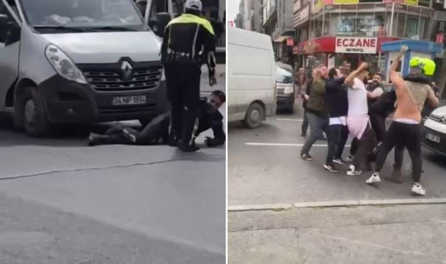 Fatih’te zabıtaya trafikte taarruz: Kaputta sürükledi