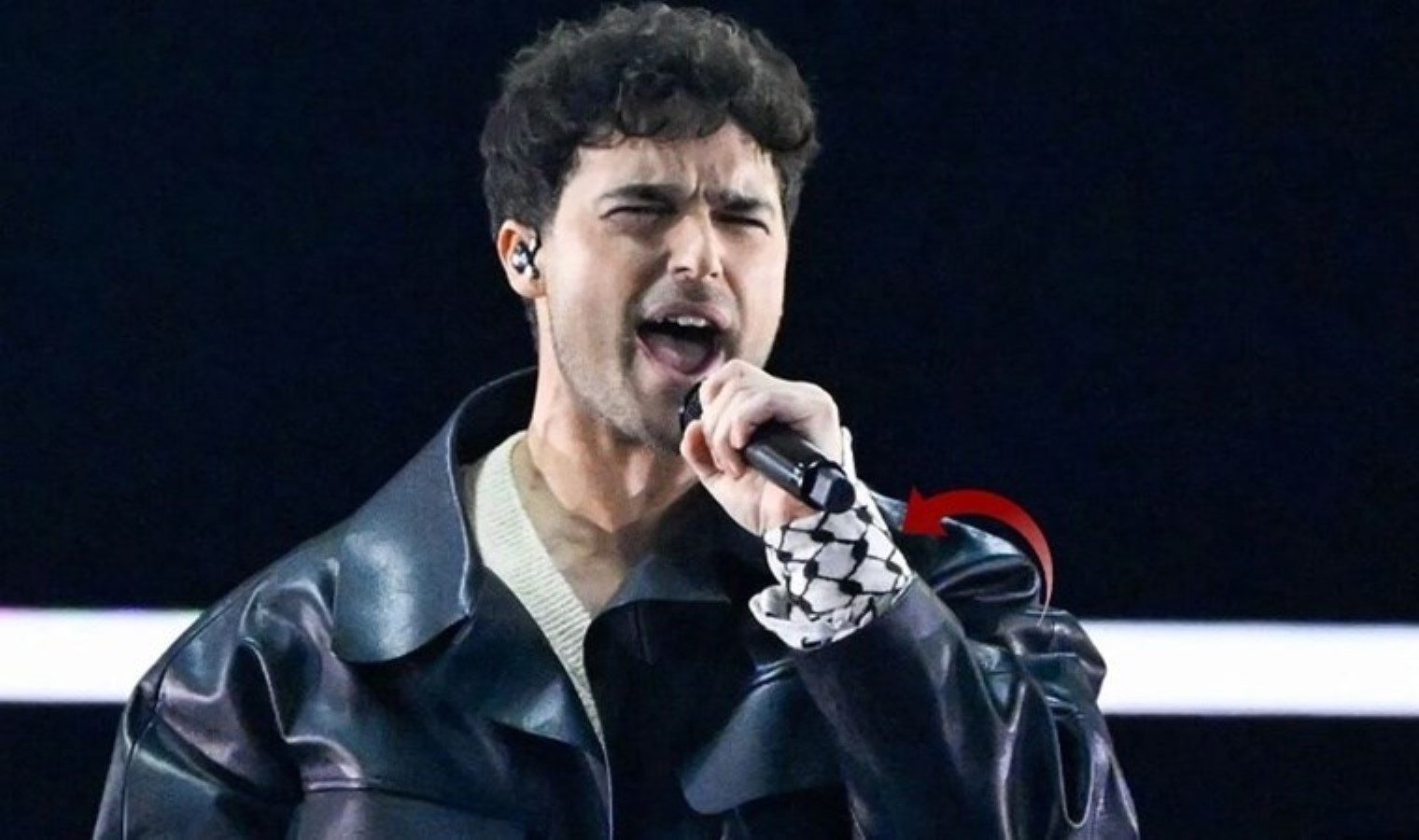 Filistin asıllı İsveçli müzikçiden Eurovision’da ‘kefiye’ ile Filistin bildirisi