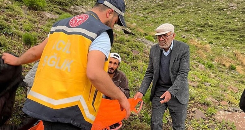 Mantar toplarken ayağından sakatlanan 2 kişiyi AFAD kurtardı