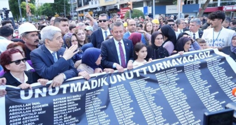 Soma’daki maden faciasının 10’uncu yılında 301 madenci için anma yürüyüşü yapıldı