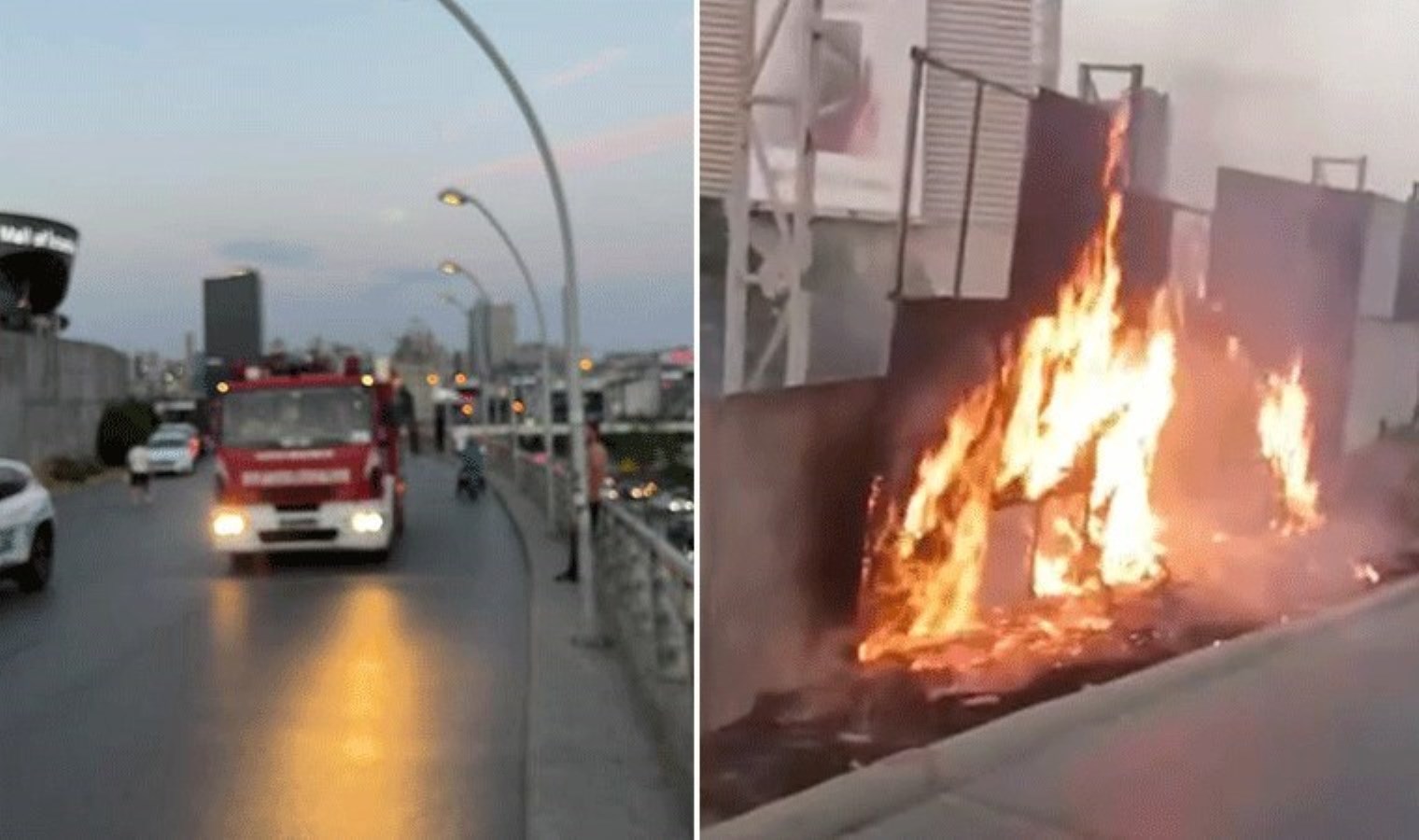 Başakşehir’de Mall of İstanbul AVM’nin otoparkından korkutan yangın