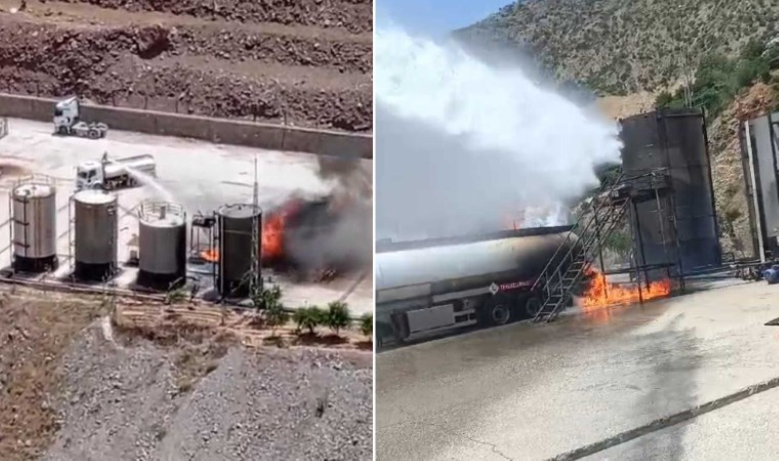 Batman’da petrol sahasında art arda patlama: Tanker ve stok tankı kullanılamaz hale geldi