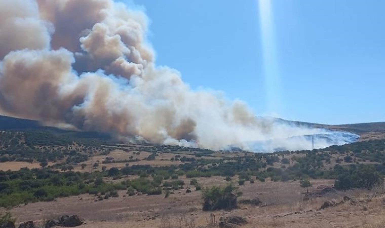 Çanakkale’de orman yangını: Bir mahalle tahliye edildi