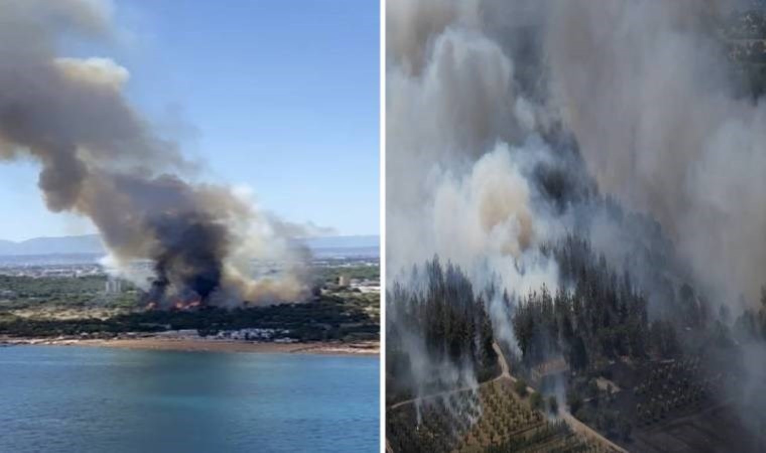 İki bölgede orman yangını: Havadan ve karadan müdahale ediliyor