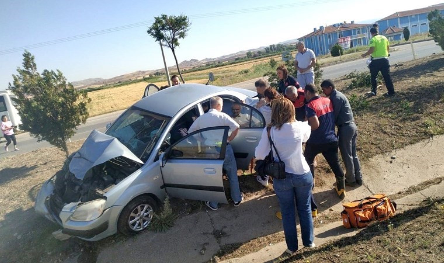 Kavşakta zincirleme kaza: 5 yaralı