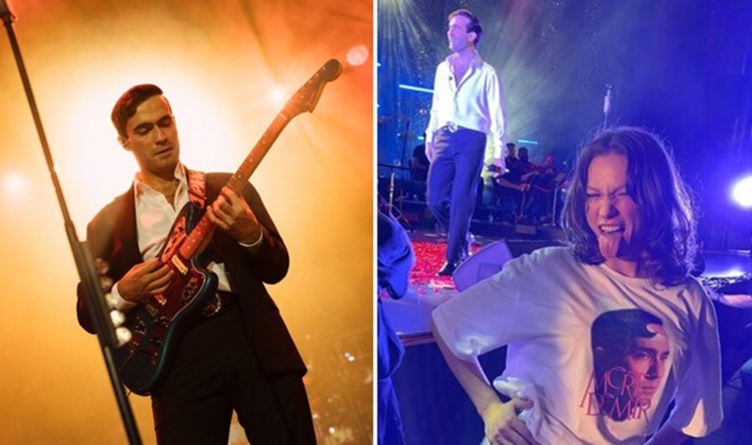 Serenay Sarıkaya sevgilisi Mert Demir’i dinlemeye gitti, tişörtü gündem oldu!