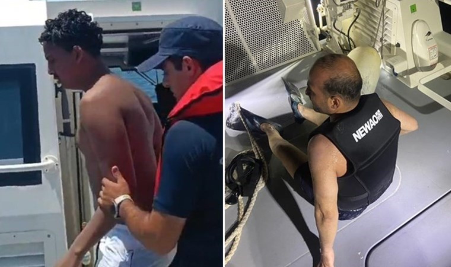 Yunanistan’a yüzerek geçmeye çalıştılar