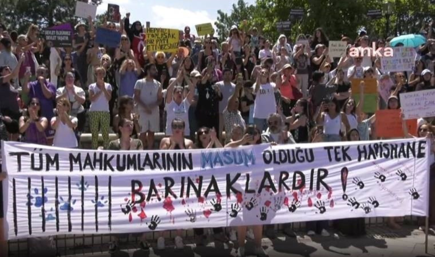 Anıtpark’ta ‘katliam’ protestosu: ‘O paylardan yüzde 1’ini verseniz kurtarırız’