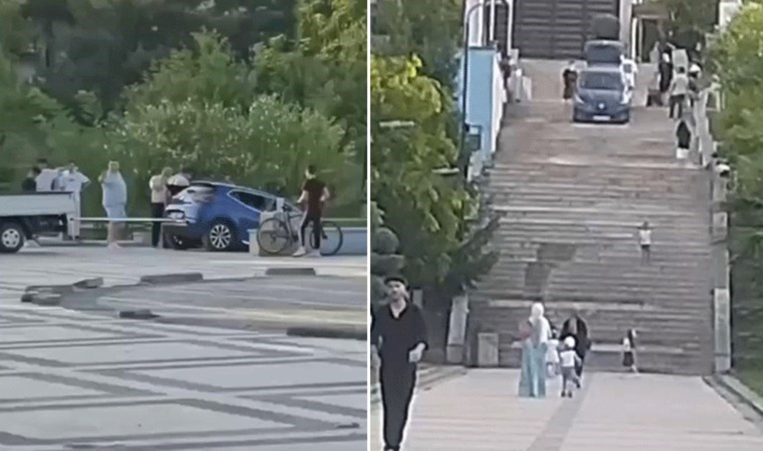 Bursa’da faciadan dönüldü: Navigasyonu kullandı, merdivenden aşağı uçtu!