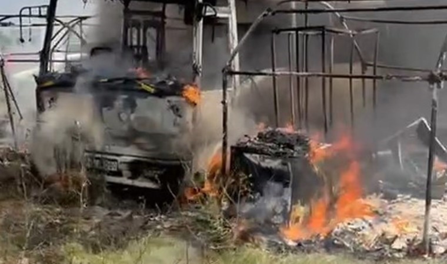 Bursa’da mevsimlik işçilerin kaldığı çadırlarda yangın paniği!