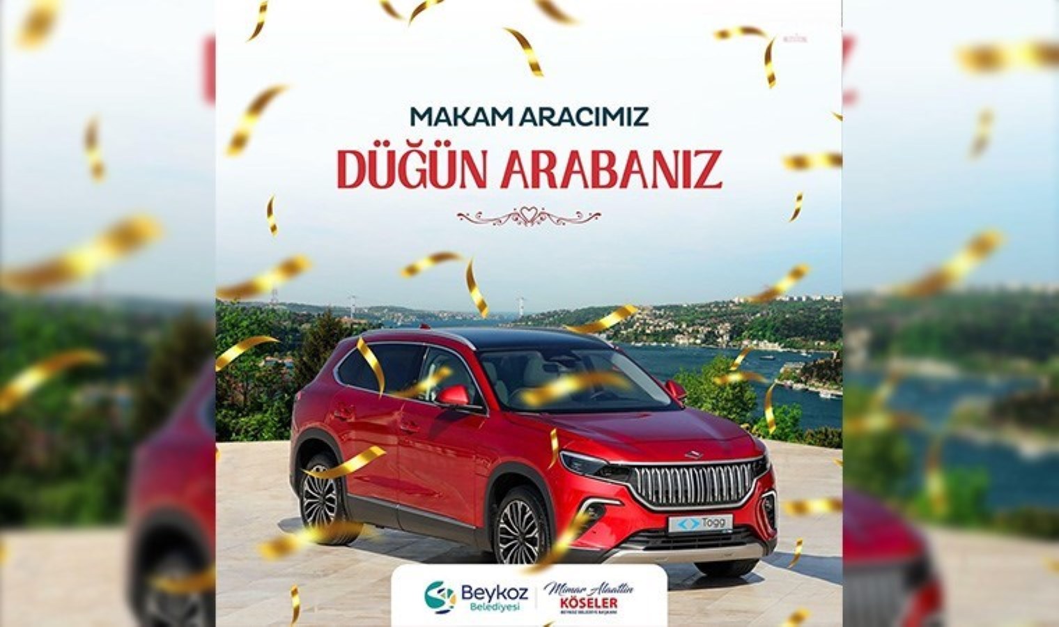 CHP’li başkan TOGG markalı makam aracını yurttaşların hizmetine tahsis etti