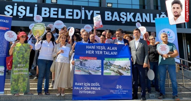 Dev rezidans projesine karşı yurttaşlardan eylem: ‘Şişli’yi betona boğmayın!’