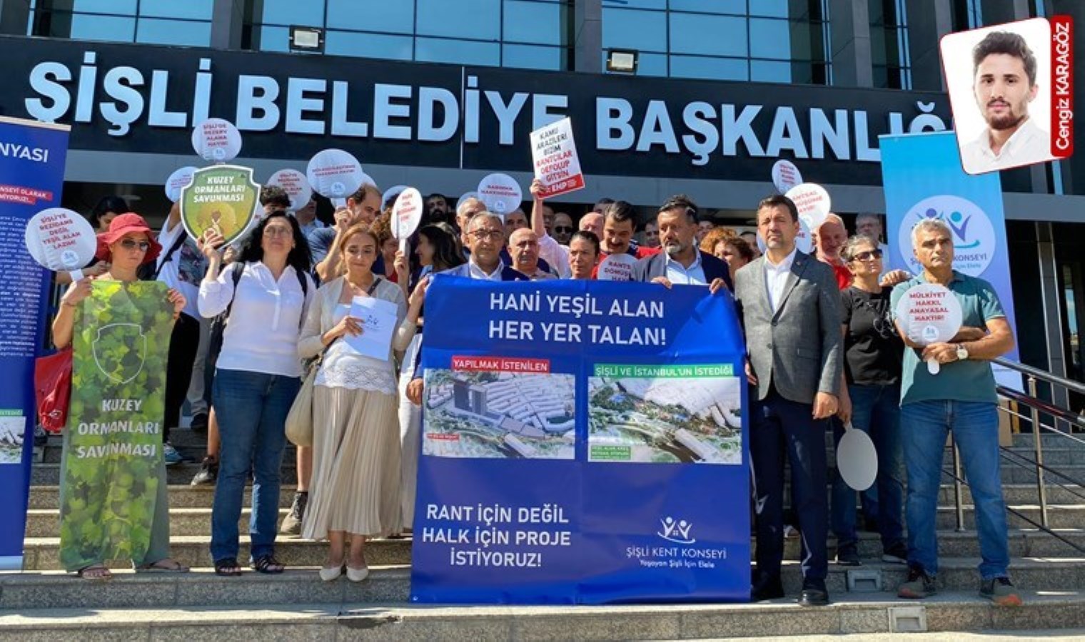 Dev rezidans projesine karşı yurttaşlardan eylem: ‘Şişli’yi betona boğmayın!’