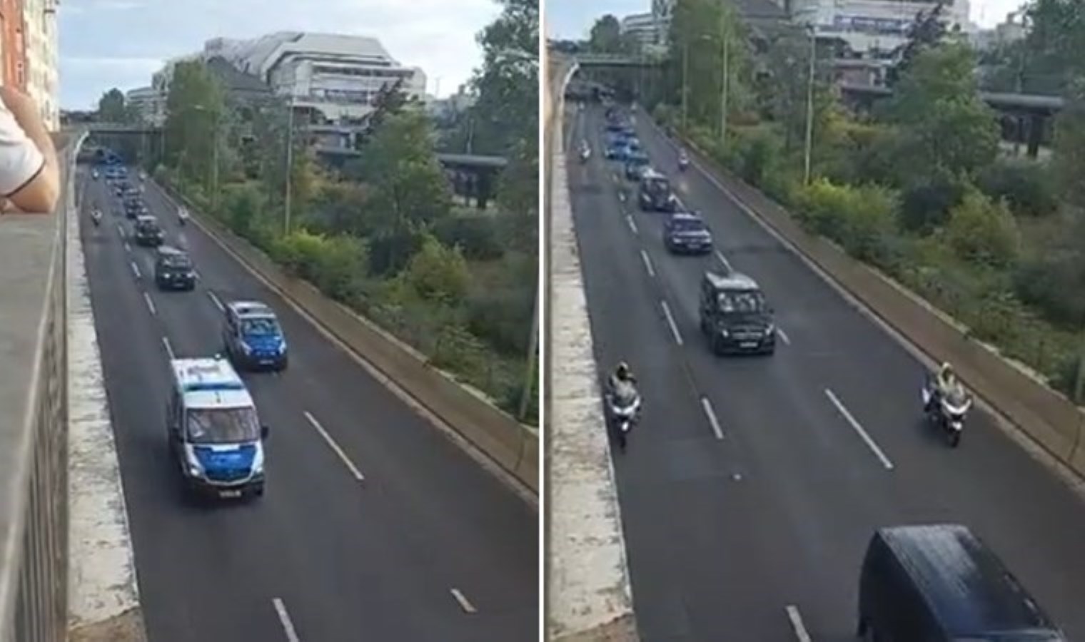 Erdoğan’ın Almanya’daki konvoyu sosyal medyanın gündeminde