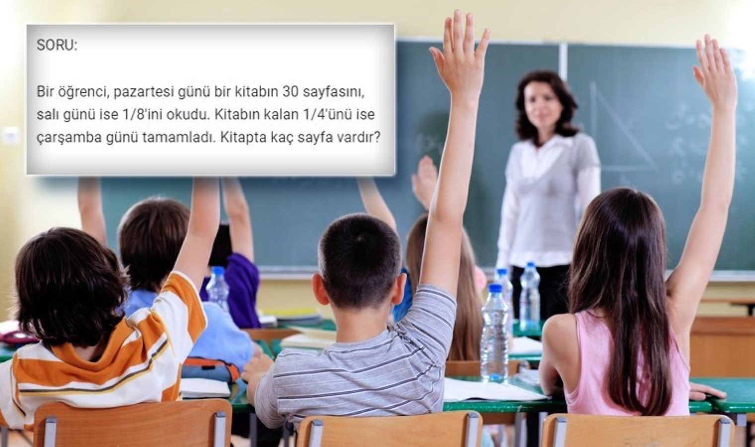 İlkokul matematik sorusu yetişkinleri şaşkına çevirdi!