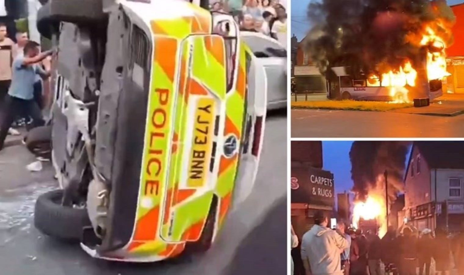 İngiltere’de göçmen işçiler kenti savaş alanına çevirdi