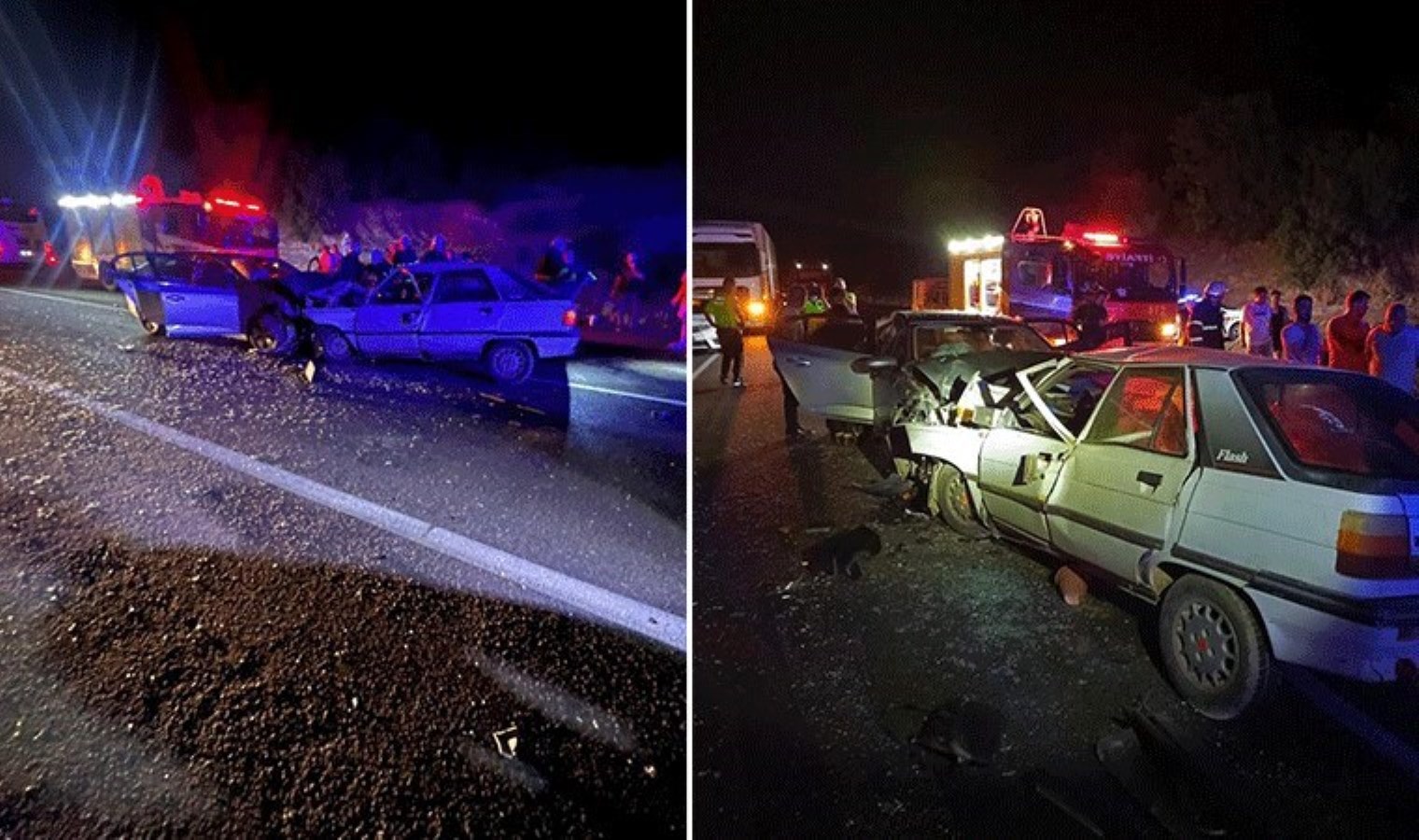 Isparta’da iki otomobil kafa kafaya çarpıştı: 3 ölü, 10 yaralı