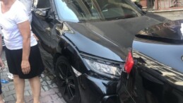 Kağıthane’de kontrolden çıkan otomobilden atladı