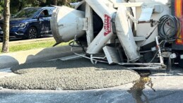 Kartal’da beton mikseri devrildi: 1 yaralı