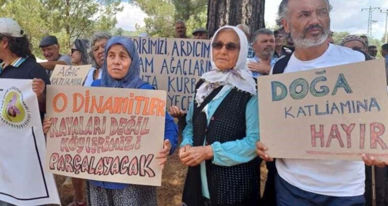 Orman arazisine mermer ocağı ÇED toplantısına, bölge halkından tepki