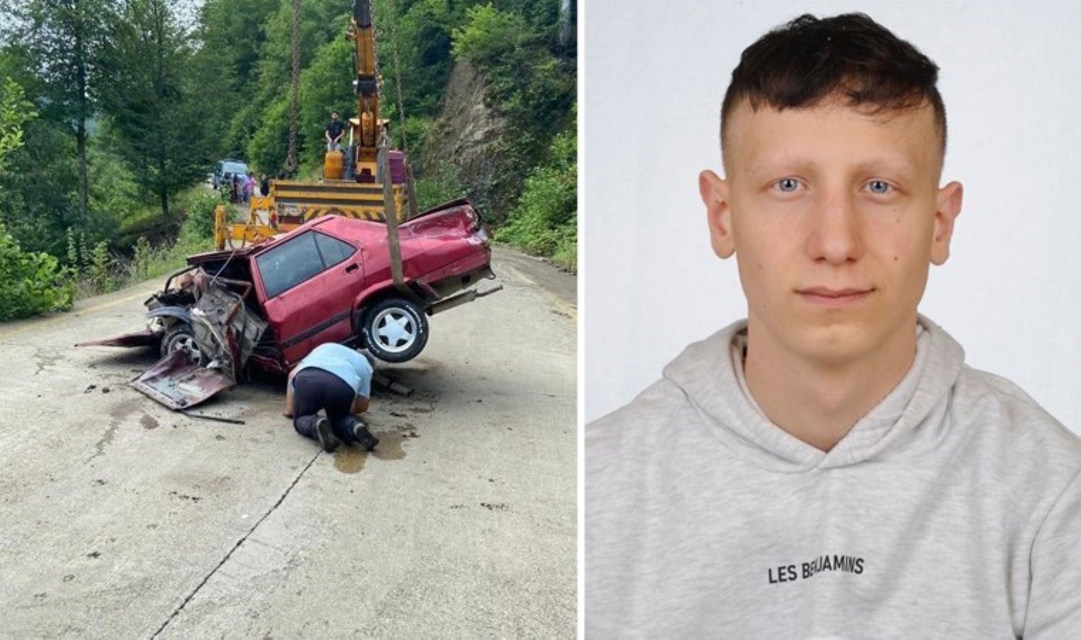 Otomobil dereye uçtu, 19 yaşındaki sürücü hayatını kaybetti