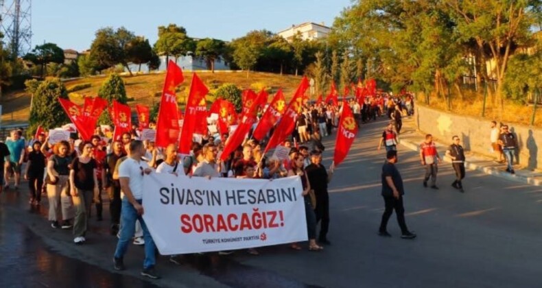 Sivas Katliamı’nın 31. yılında TKP’den anma yürüyüşü