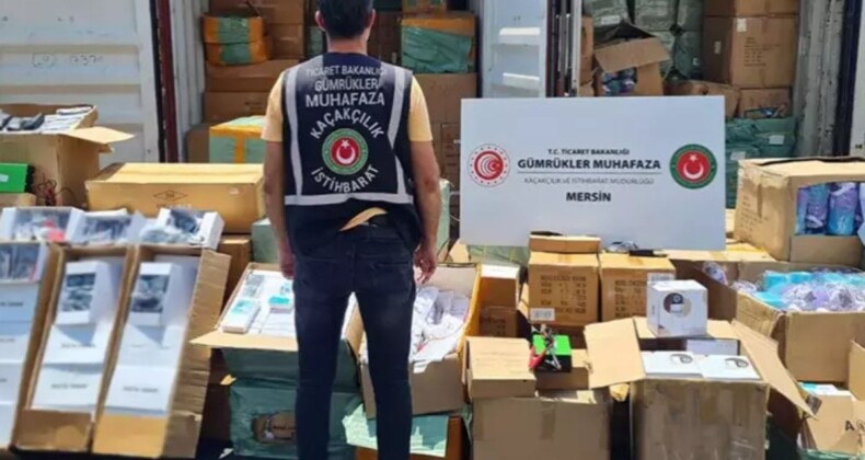 Ticaret Bakanlığı: Mersin ve İstanbul’da 521,1 milyon liralık kaçak eşya ele geçirildi