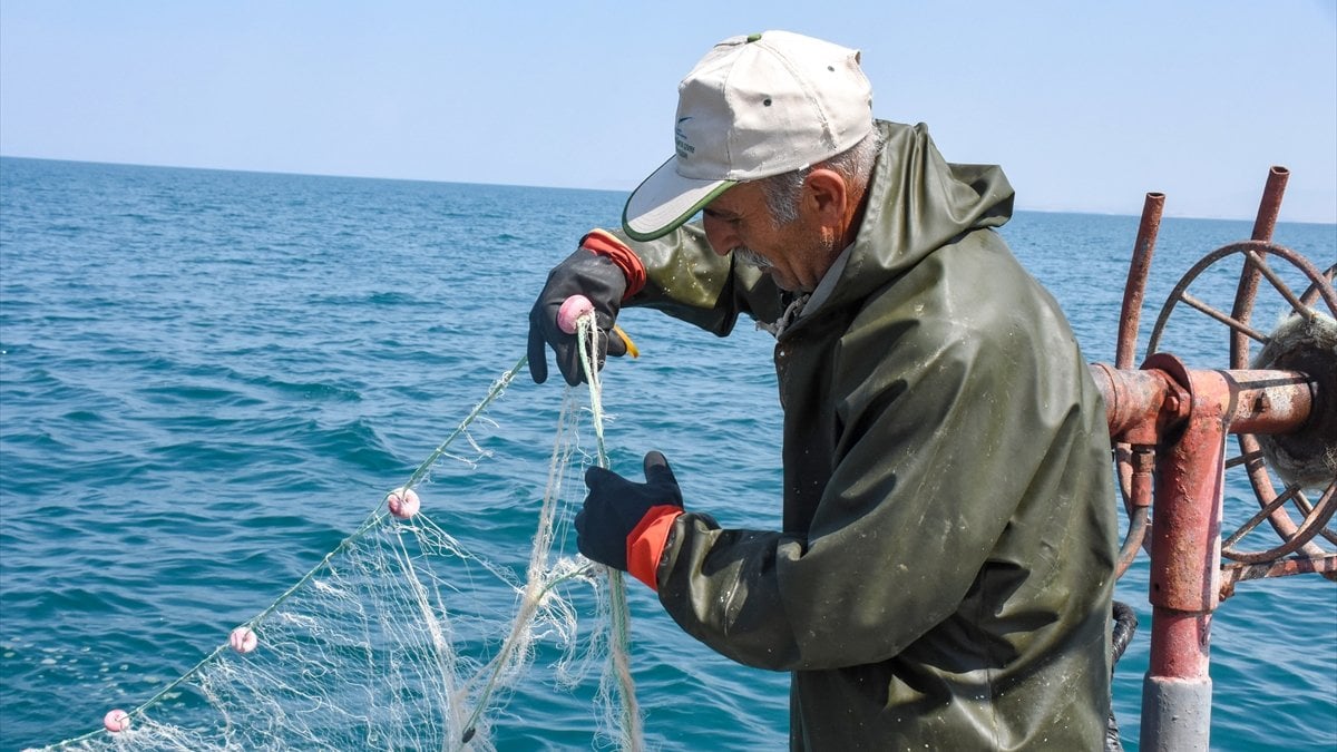 Van Gölü’nde balıkçılar inci kefali avına başladı