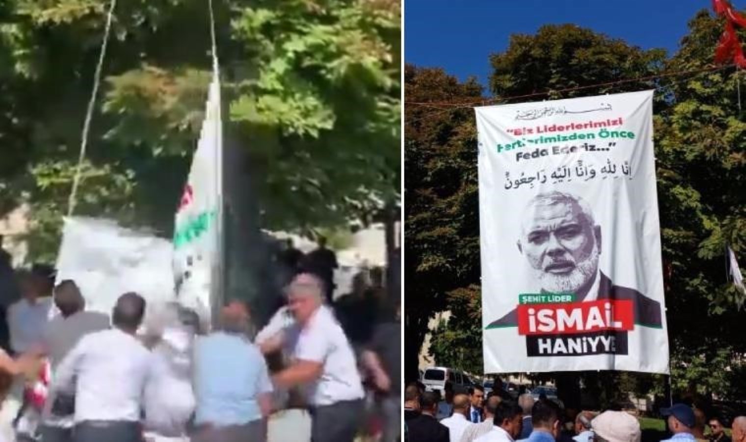 30 Ağustos Zafer Bayramı’nda ‘Haniye’ posteri: Yurttaşlar indirdi, Atatürk posteri ve Türk bayrağı asıldı