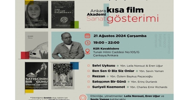 Ankara’da Ücretsiz Kısa Film Gösterimi Etkinliği