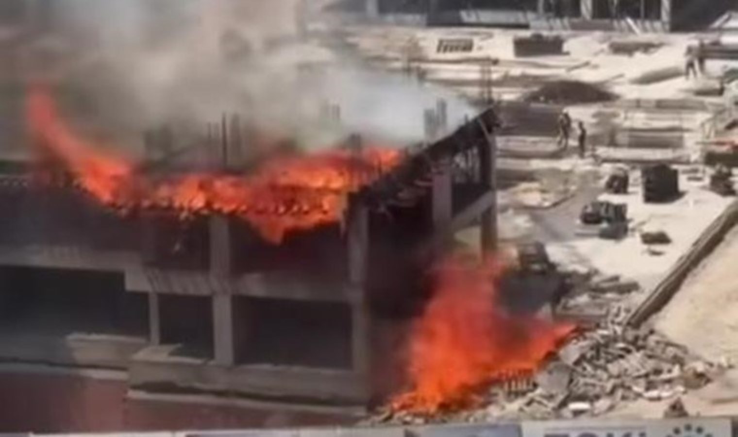 Ataşehir’de İnşaat Şantiyesinde Yangın