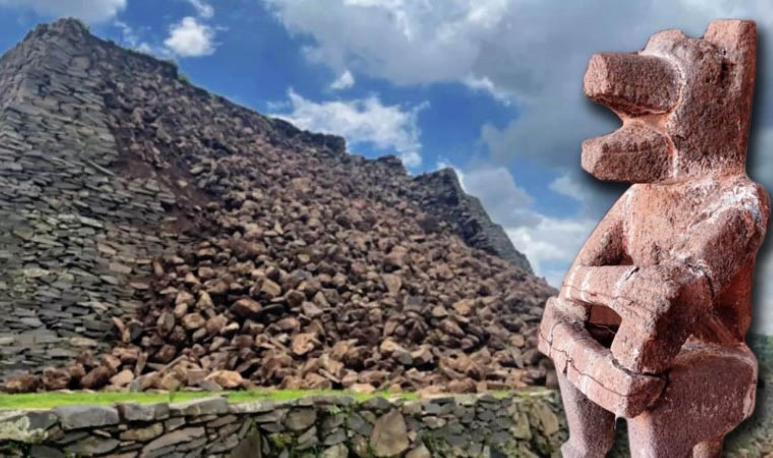 Bin yıllık antik piramit çöktü, mahallî halk huzursuz