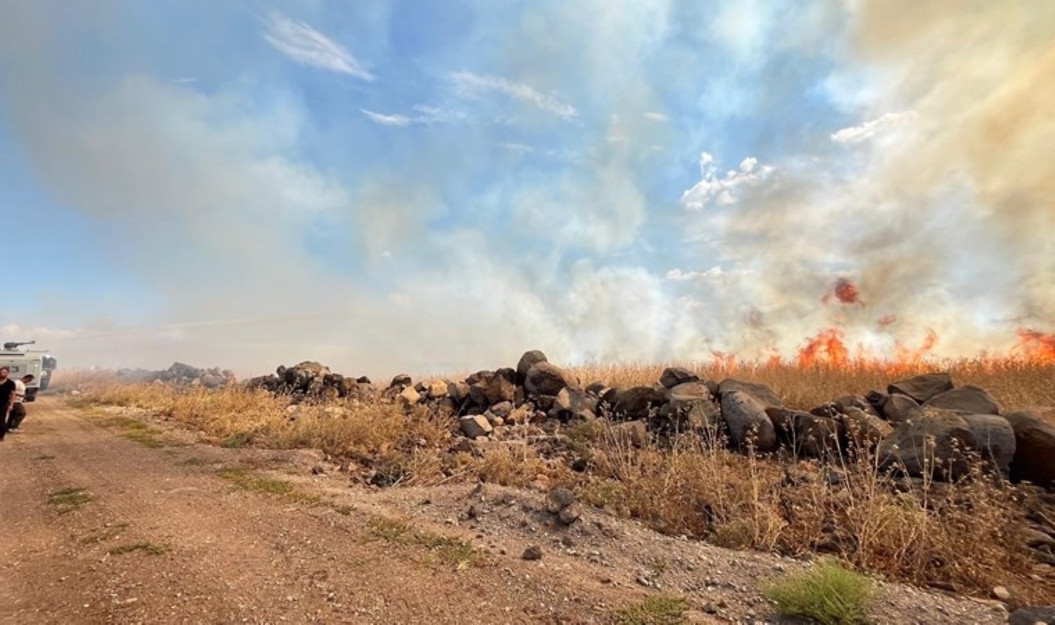 Çınar’da Tarım Arazisinde Yangın Çıktı